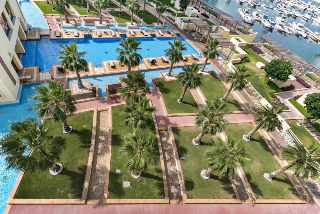 Výhled na řeku, která protéká v blízkosti apartmánu