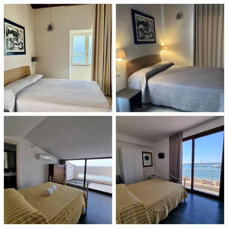 Postel nebo postele na pokoji v ubytování Hotel Aliai