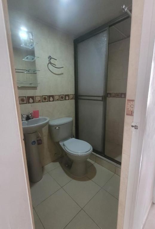 Koupelna v ubytování Casa Amoblada en Conjunto Cerrado