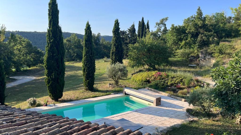 Bazén v ubytování Maison privée style provençal nebo v jeho okolí