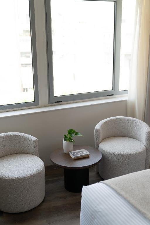 Posezení v ubytování Athens Design Suites