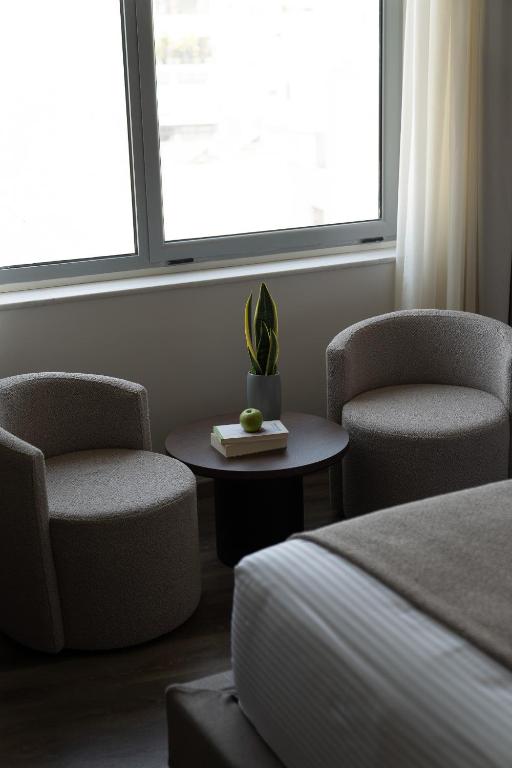 Posezení v ubytování Athens Design Suites