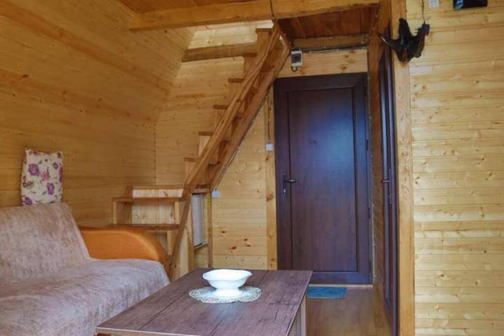 Ein Sitzbereich in der Unterkunft cottage panorama merisi
