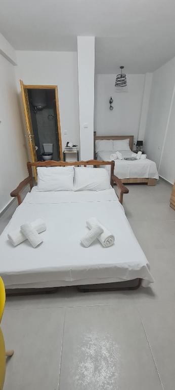 Voodi või voodid majutusasutuse Kapsala's family HOME toas
