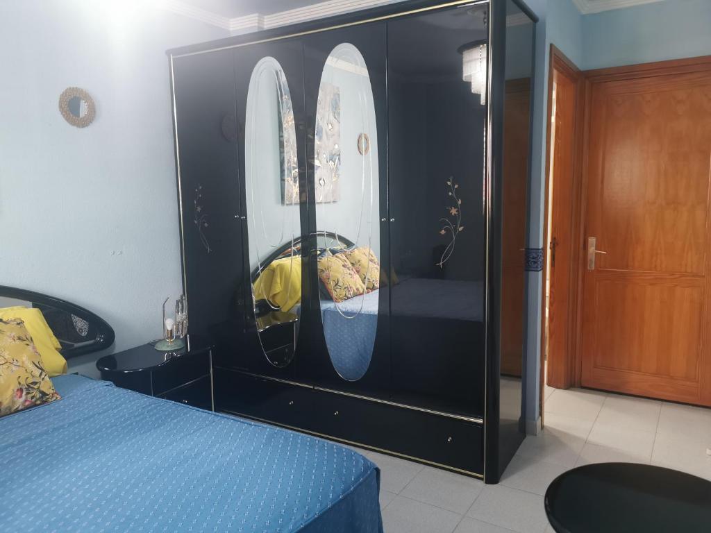 Postel nebo postele na pokoji v ubytování Habitación con baño privado