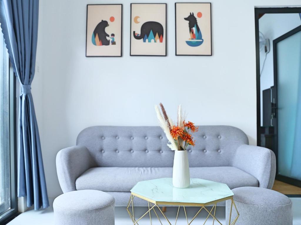 Posezení v ubytování QV Manor Homestay