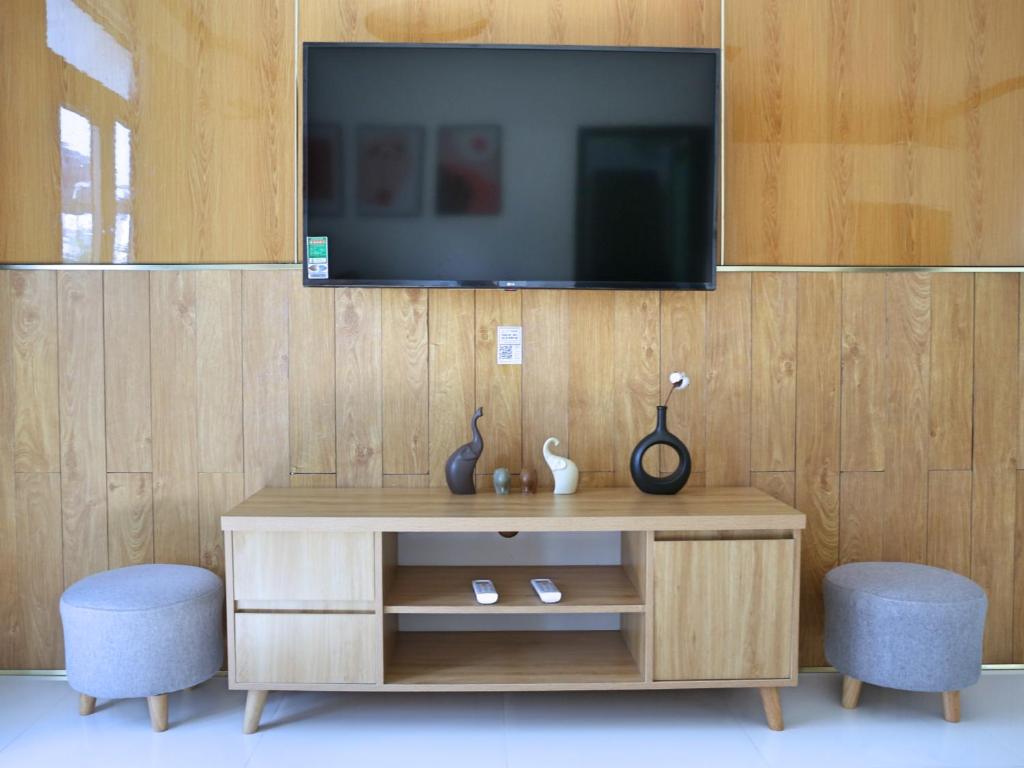 TV a/nebo společenská místnost v ubytování QV Manor Homestay