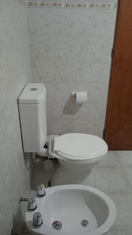 Koupelna v ubytování Cabaña Rayen