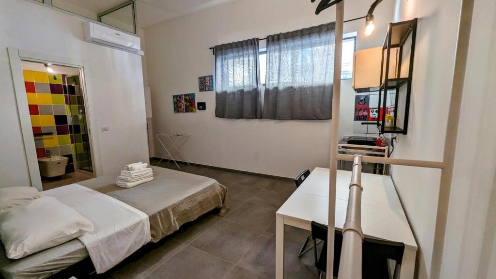 Letto o letti in una camera di Accomodation Libertino