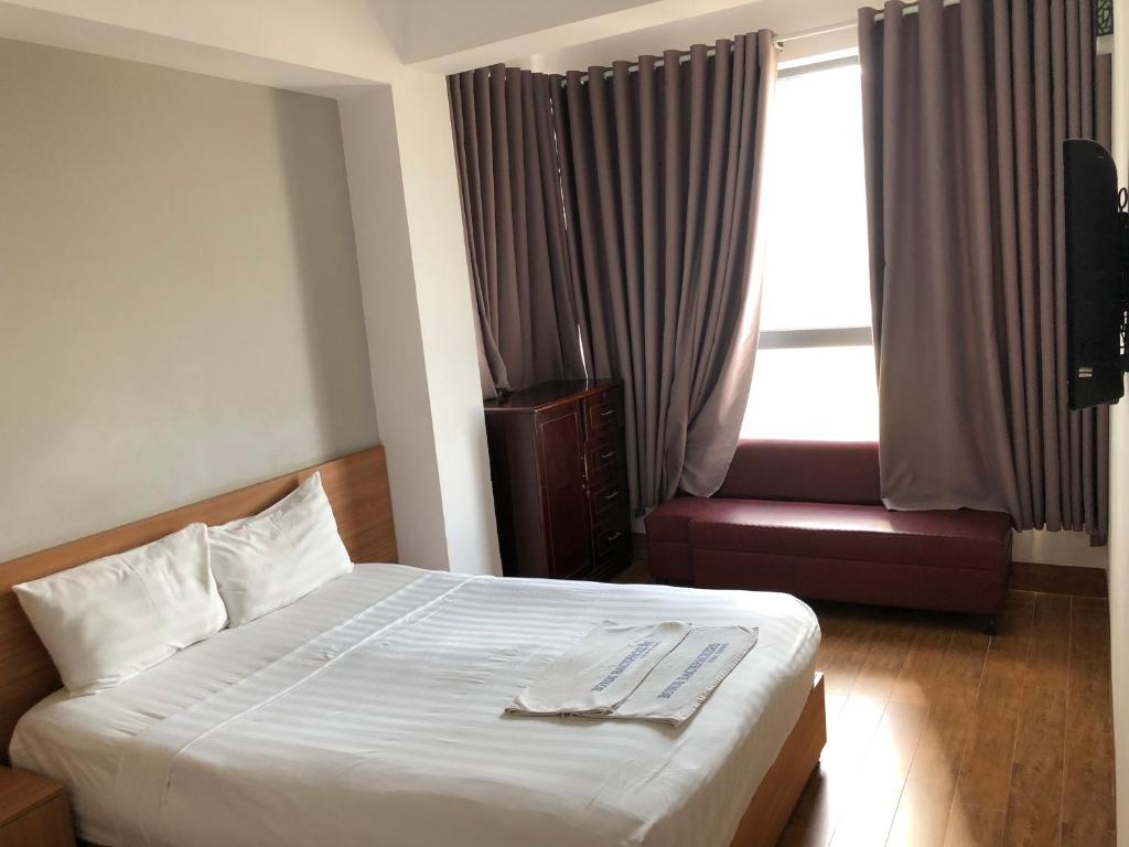 Giường trong phòng chung tại Bondi Backpackers Nhatrang