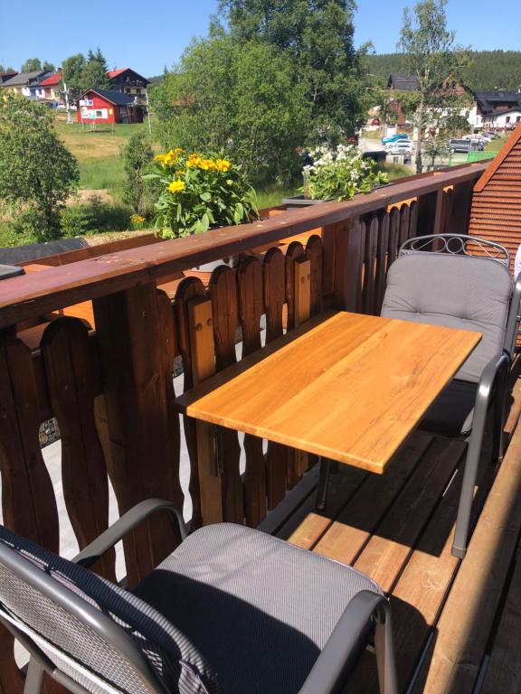 Balkón nebo terasa v ubytování Strunzova Pila - apartmány s wellness 2,06 a 3,03