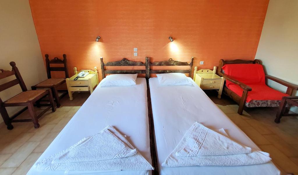 Postel nebo postele na pokoji v ubytování Lappa Hotel