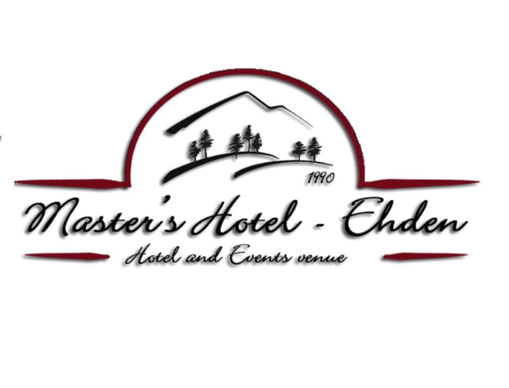 a logo for a church with a mountain and trees at Master's Hotel - Ehden in Ehden