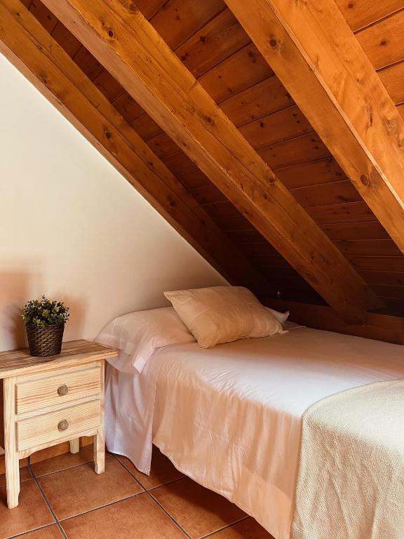 Postel nebo postele na pokoji v ubytování Casa Moline Apartamentos Rurales