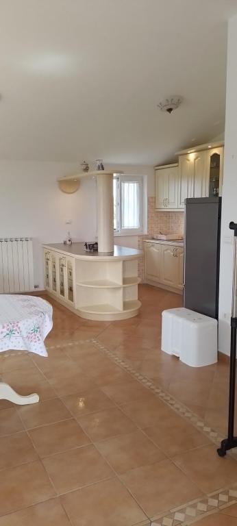 Kuchyň nebo kuchyňský kout v ubytování Apartma Barižoni