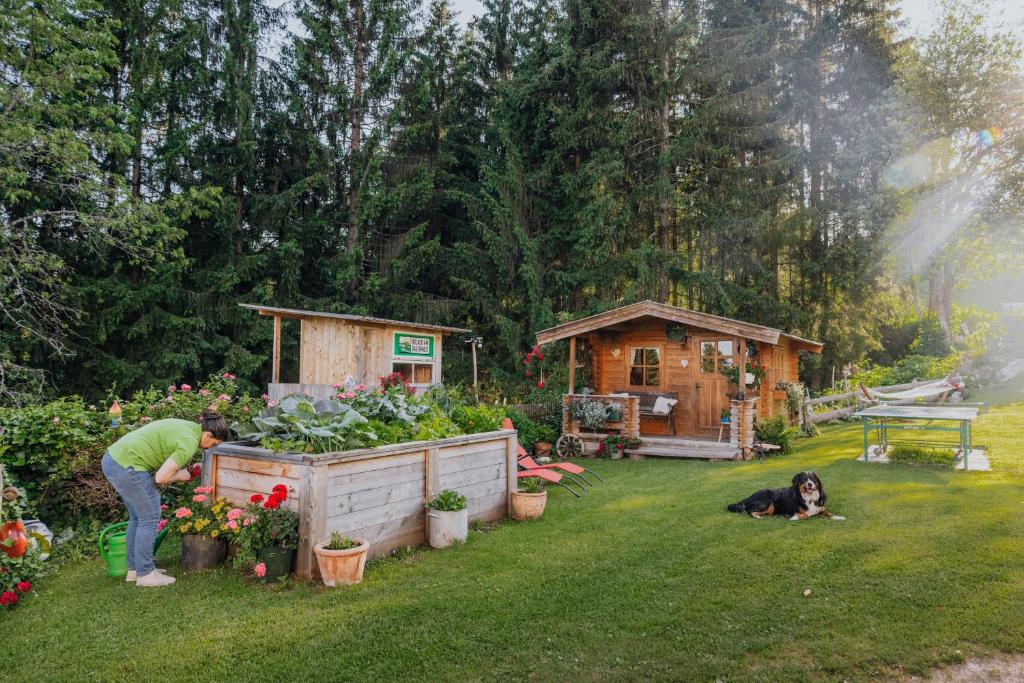 Zahrada ubytování Bio-Bergbauernhof Weger