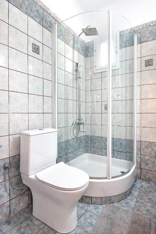 Koupelna v ubytování Anatoli Villa Paliouri