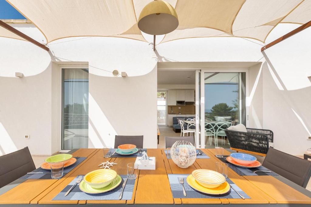 Posezení v ubytování Villa Briosa Maldive del Salento Pescoluse