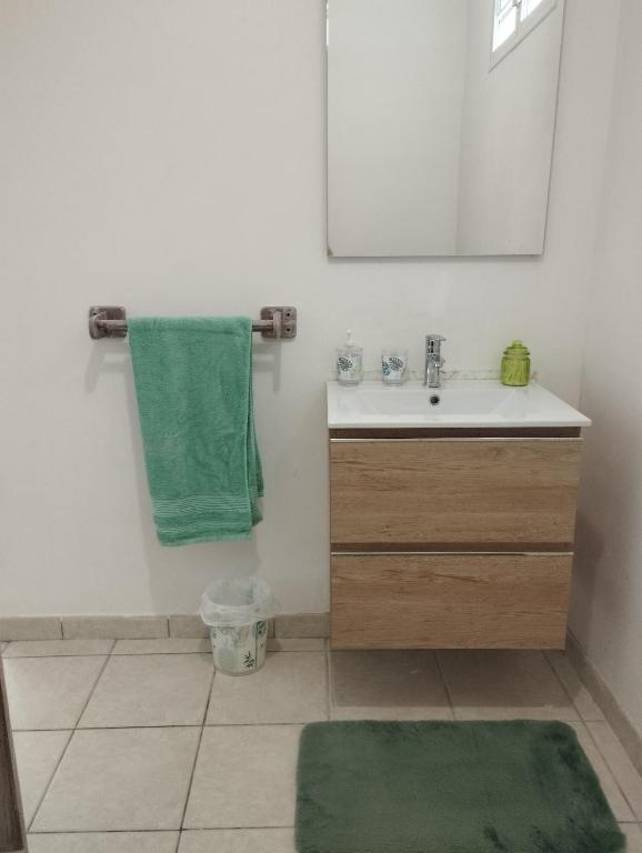 Koupelna v ubytování Logement 4 à 6 personnes avec Jacuzzi