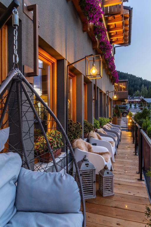 Balkón nebo terasa v ubytování Hotel Folgarida
