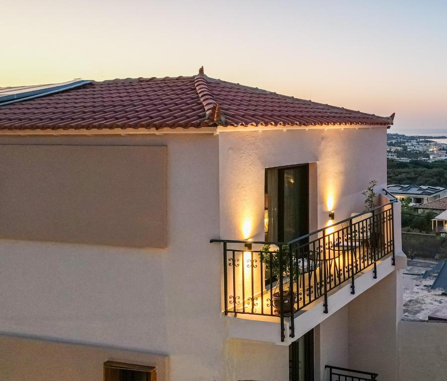 Balkón nebo terasa v ubytování Achatis Suites