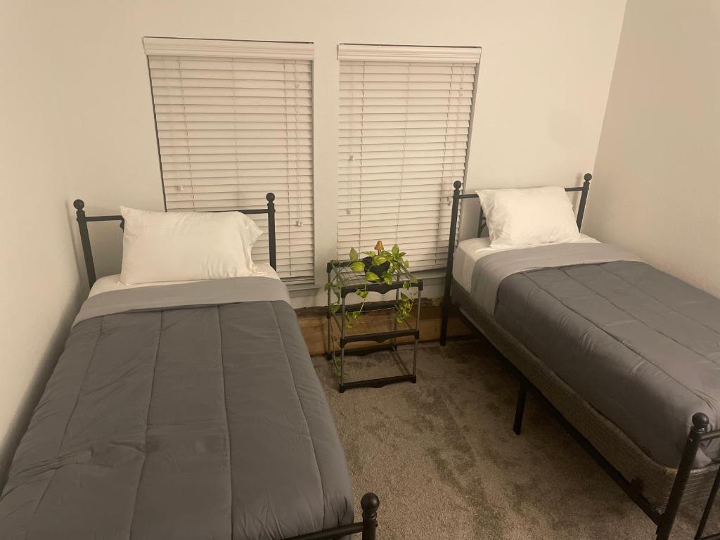 Ліжко або ліжка в номері Next to Universal! 2bedroom-2bath-Many Indoor Plants