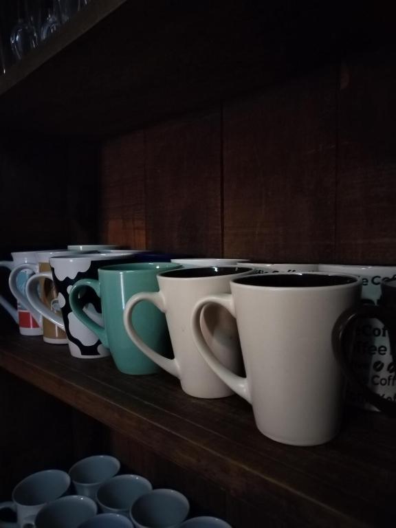 Tetera y cafetera en Hostel Casa Xtakay