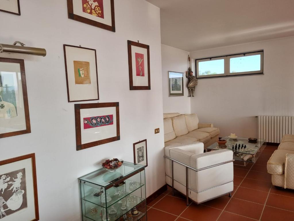 Posezení v ubytování Villa Sul Molo tra Siracusa e Catania