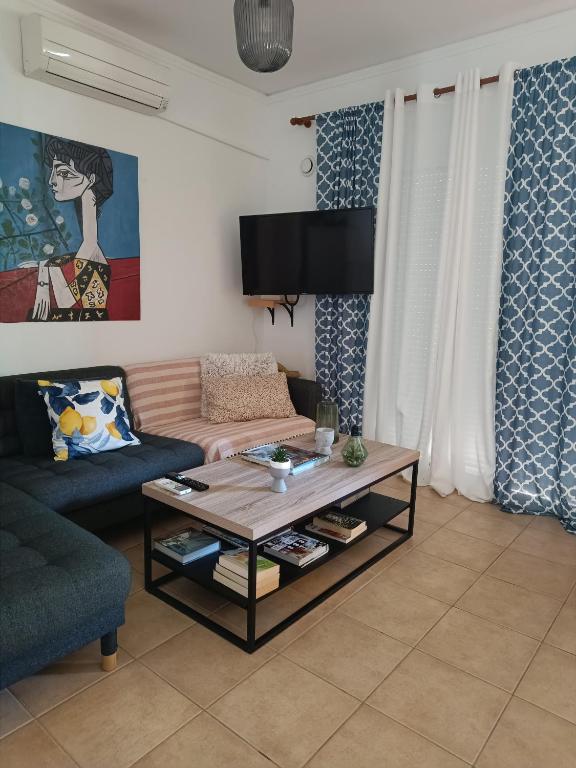 Televízia a/alebo spoločenská miestnosť v ubytovaní Origeo casa