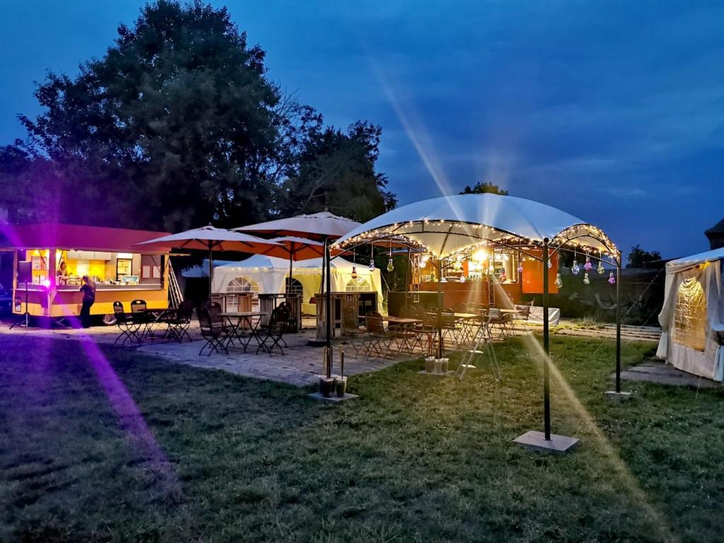Zahrada ubytování Boot & Bike Hansestadt Anklam
