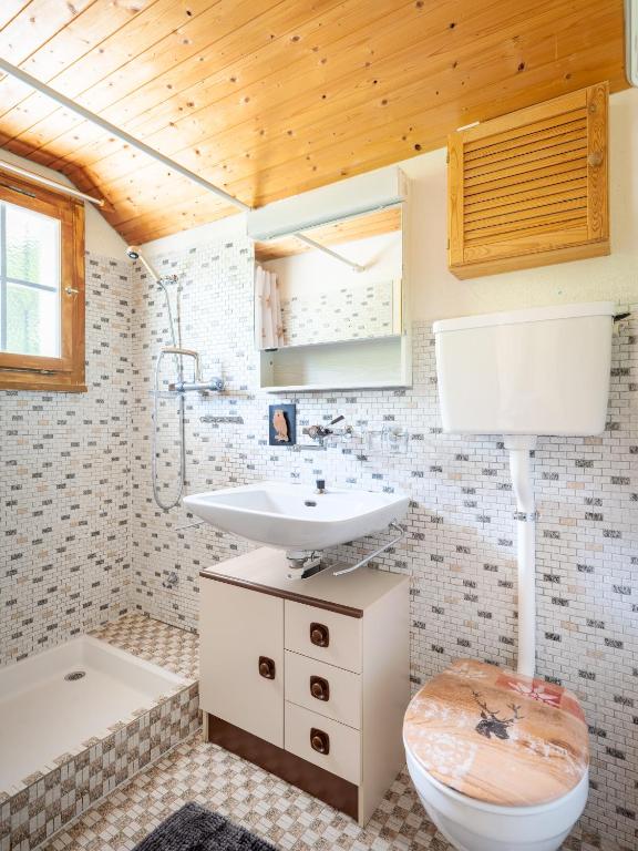 Vannituba majutusasutuses Chalet am Sunne-Egge auf Axalp bei Brienz