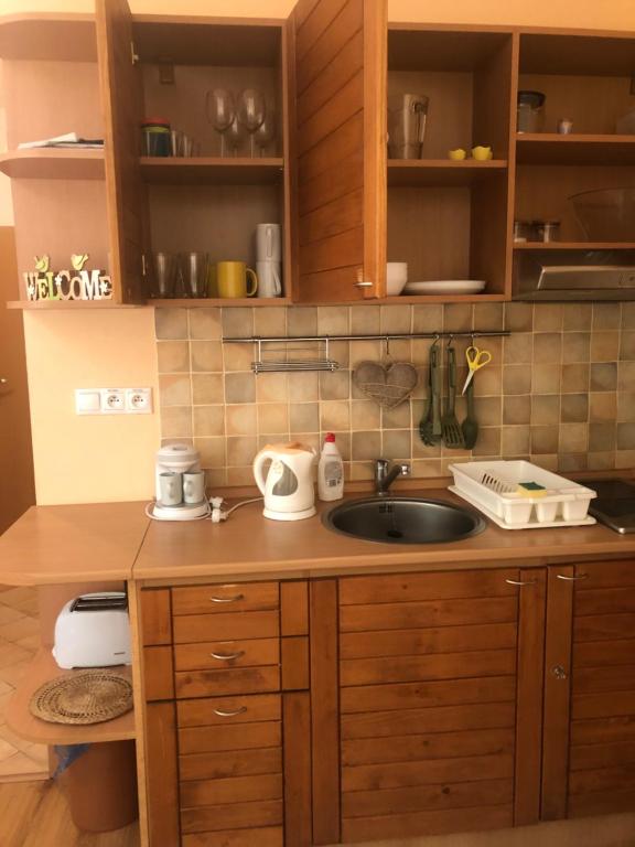 Kuchyňa alebo kuchynka v ubytovaní Zaži Apartmány Fatrapark Hrabovo