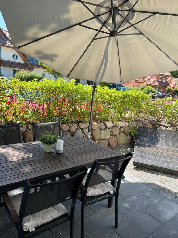 En have udenfor Ferienwohnung Sonnenschein