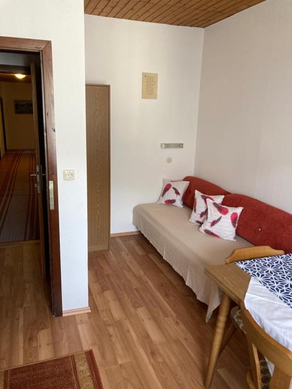 Postel nebo postele na pokoji v ubytování Moserwirt Pension