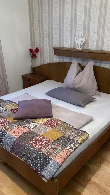 Postel nebo postele na pokoji v ubytování Moserwirt Pension