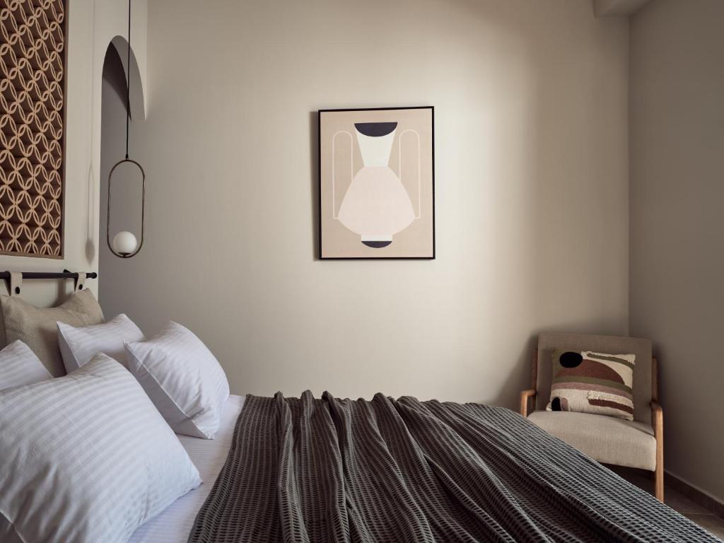 Postel nebo postele na pokoji v ubytování Uvetta Villa