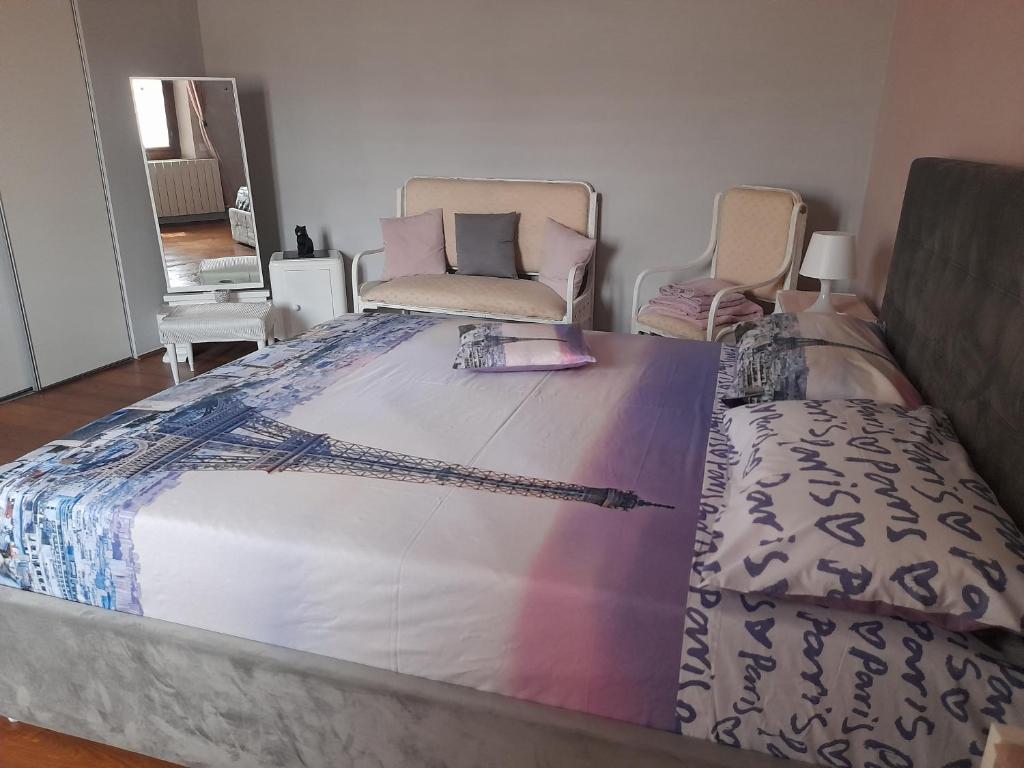 Posteľ alebo postele v izbe v ubytovaní La maison de nonnì
