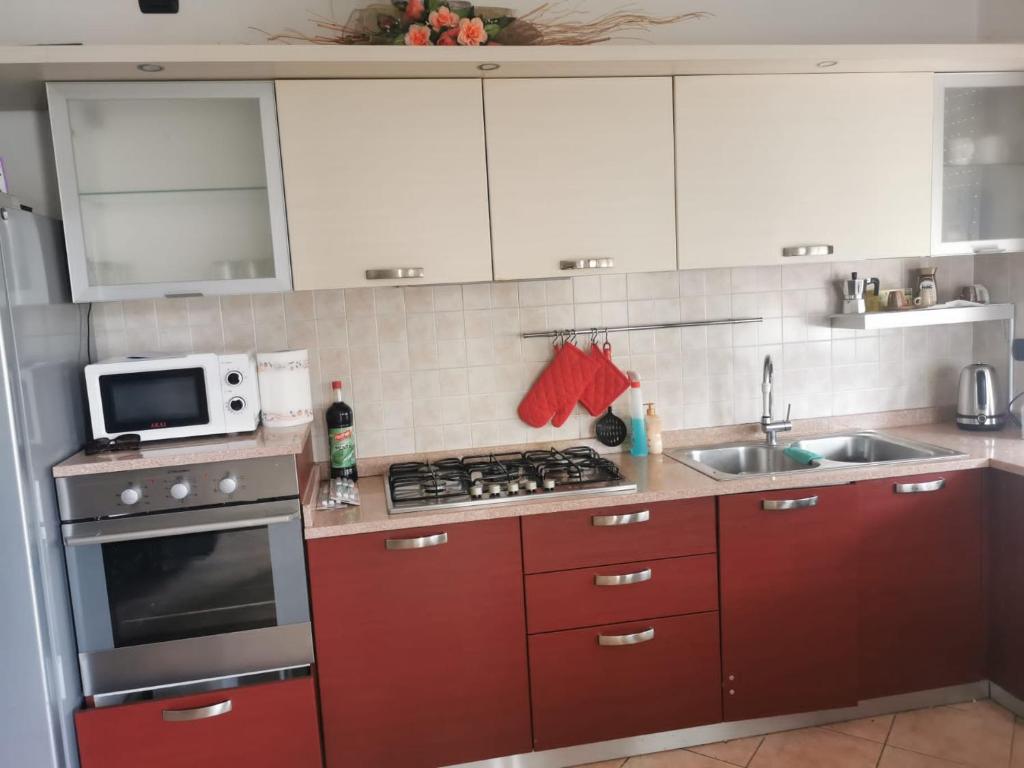 Kuchyň nebo kuchyňský kout v ubytování Serenity Home