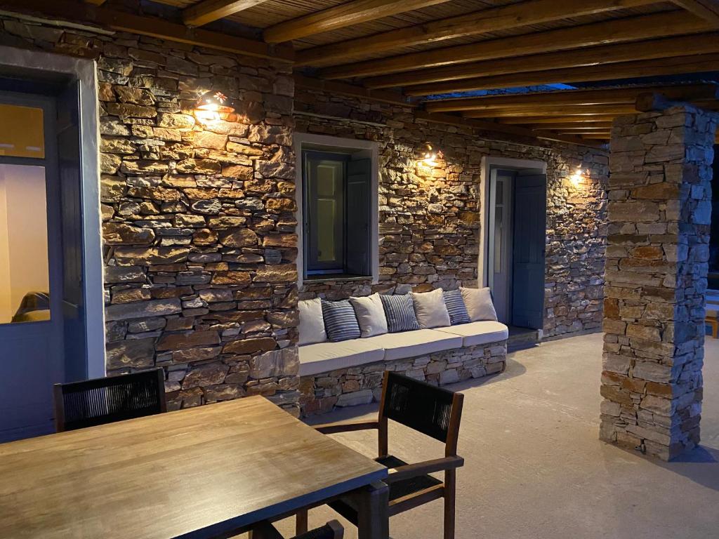 Posezení v ubytování Blue Calm Luxury Villa in Sifnos