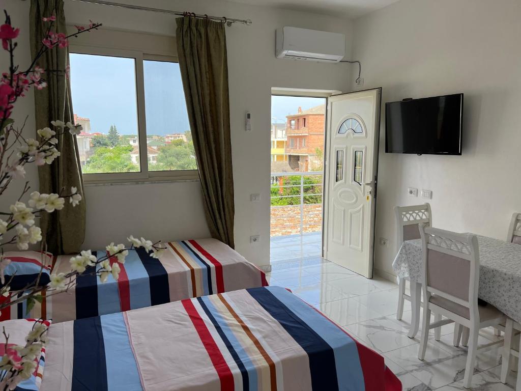 Postel nebo postele na pokoji v ubytování Kleida Beach Vacation Rentals
