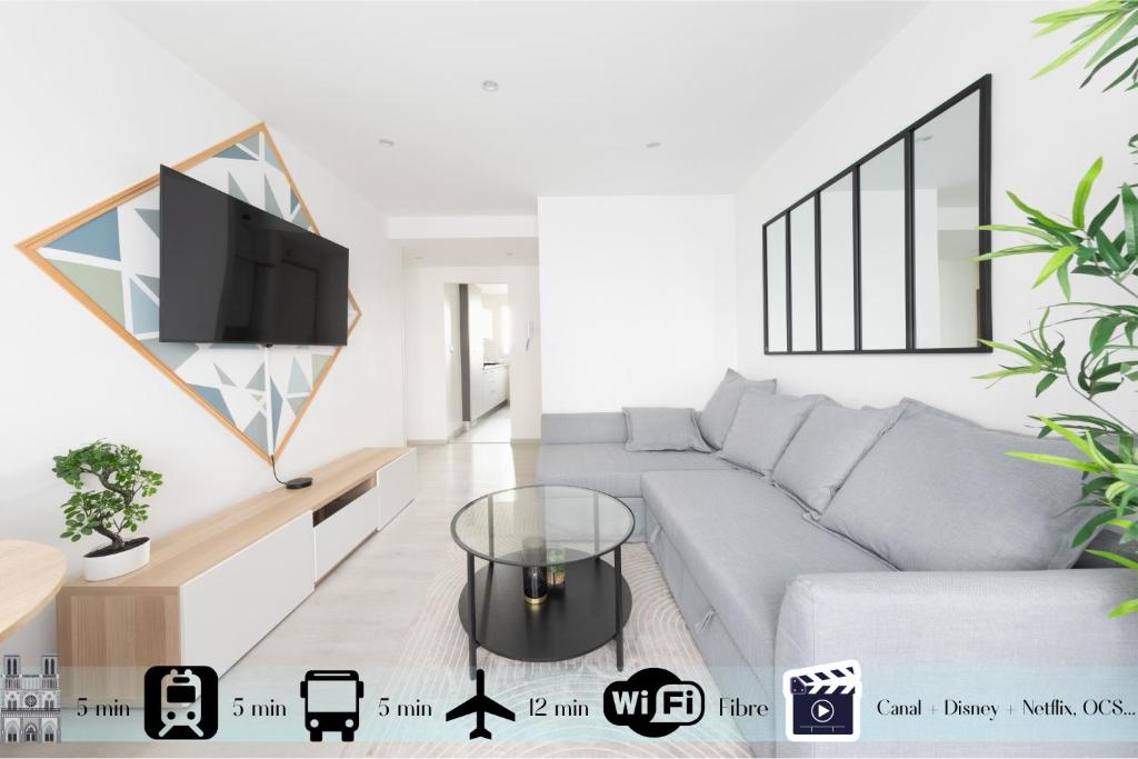 TV a/nebo společenská místnost v ubytování Mat&Ness Appartment