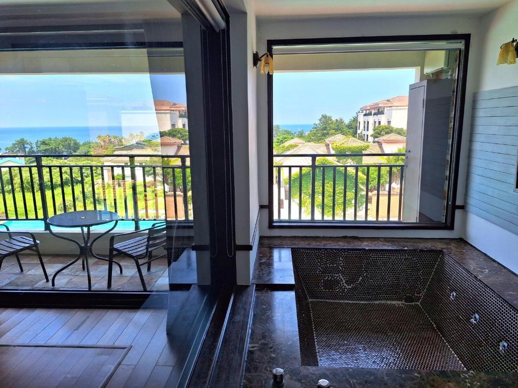 Balkón nebo terasa v ubytování Olle Resort