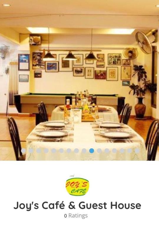 Restaurace v ubytování Joys cafe & Guesthouse