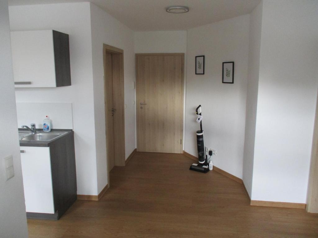 Kuchyň nebo kuchyňský kout v ubytování Parsberger Stadtwohnung