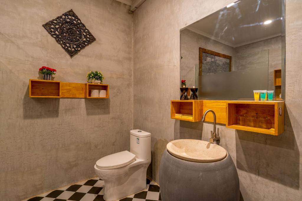 Koupelna v ubytování Angkor Rithy Boutiquese