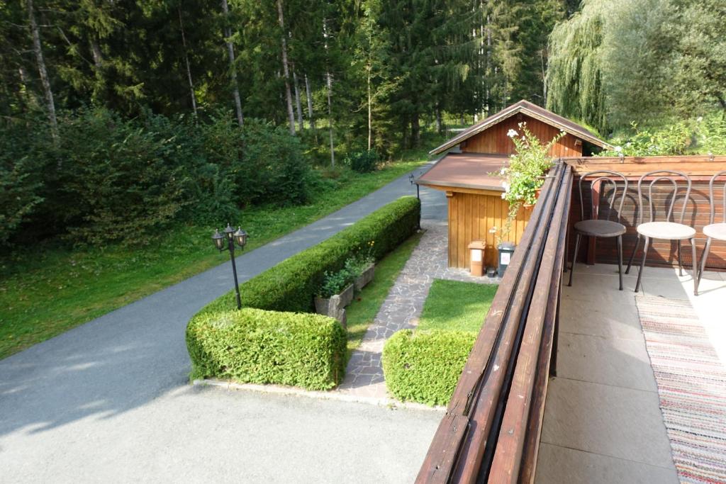 Vonkajšia záhrada v ubytovaní Apartmenthaus Kestel