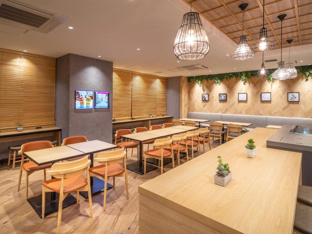 Restaurace v ubytování Super Hotel Premier Namba Shinsaibashi Natural Hot Spring