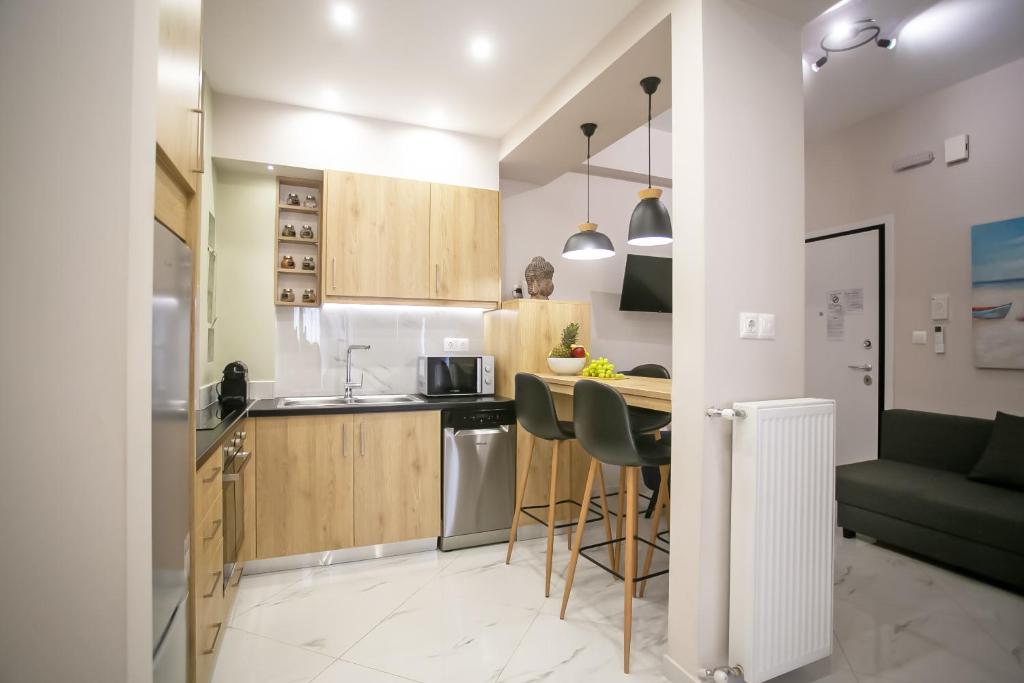 Kuchyňa alebo kuchynka v ubytovaní Semeli by Heloni Apartments