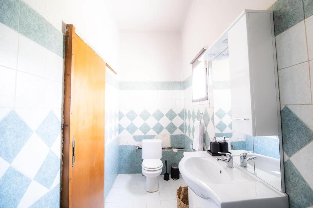 Koupelna v ubytování Casa con pozo Platamonas