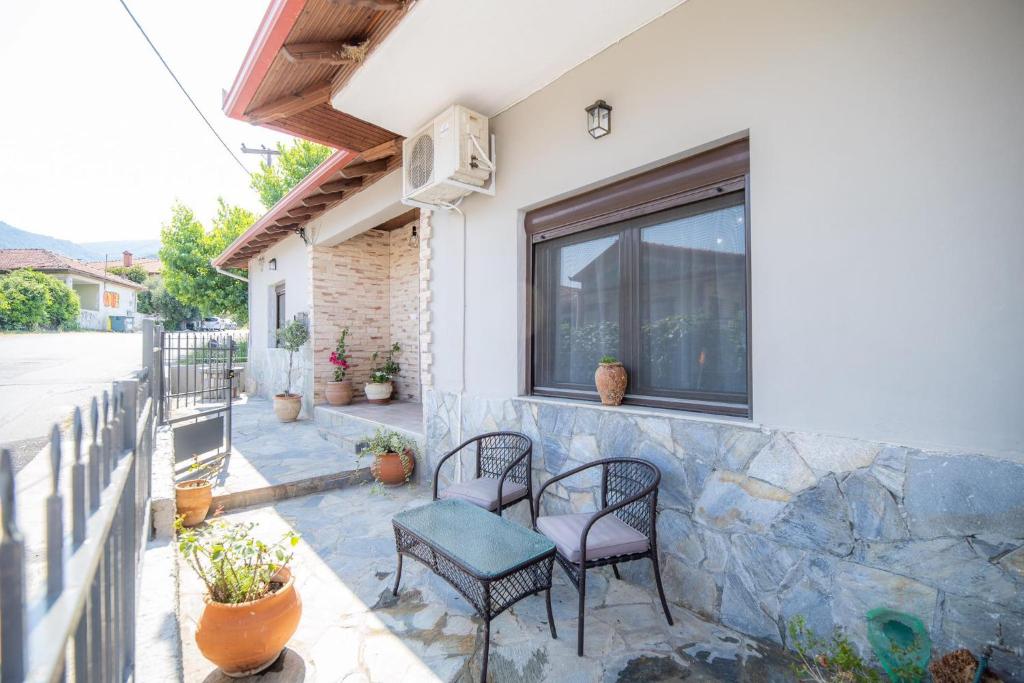 Balkón nebo terasa v ubytování Casa con pozo Platamonas